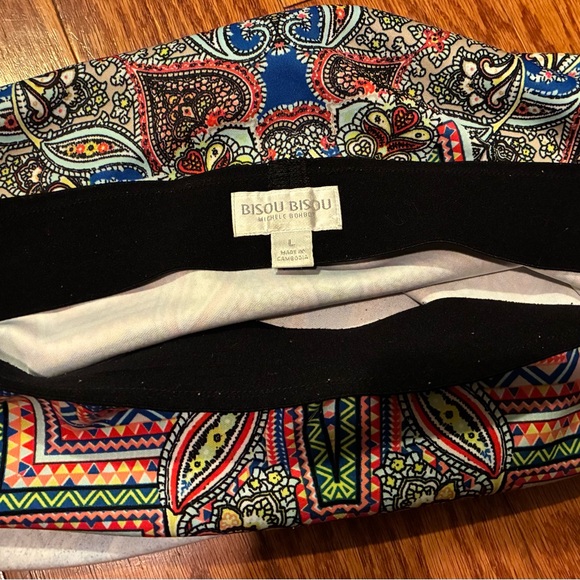 Bisou Bisou Size Large L Pencil Skirt Y2K Stretchy 
Michelle Bohbot Fitted - Picture 6 of 7